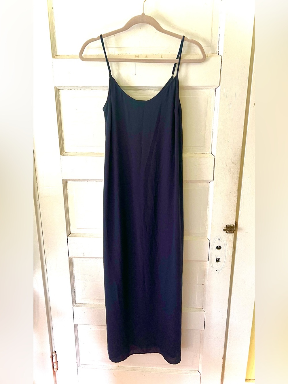 J. Crew Classic Navy Slip Dress - Women's Simple Spaghetti Strap Dress